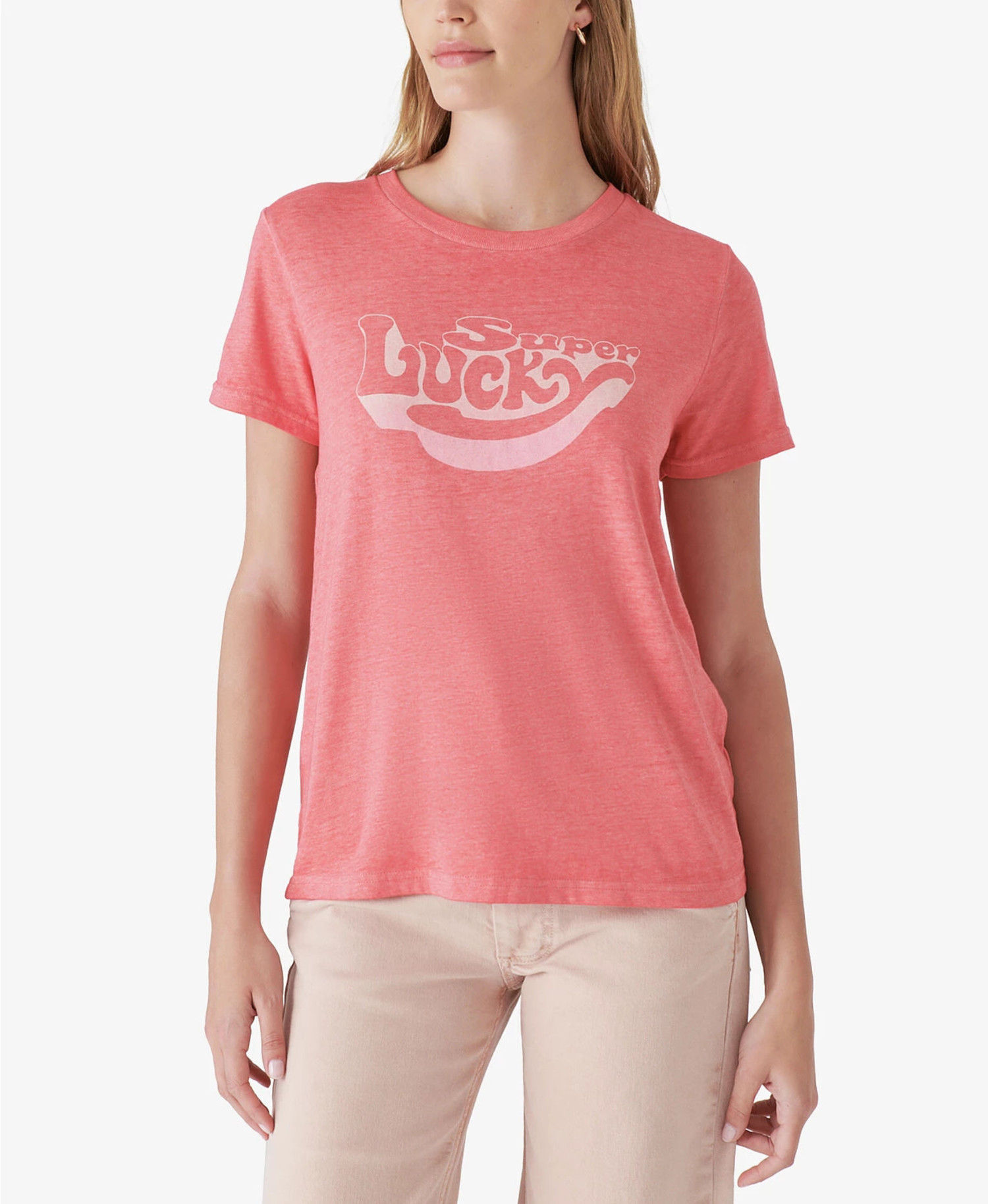 Super Lucky Classic Crew Tee Cayenne 