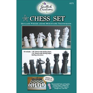 Quilled Creations . QUI Chess Set 3D Miniature Quilling Kit