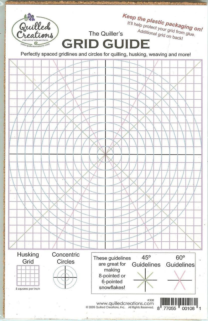 Quilled Creations . QUI Quilling Grid Guide PM Hobbycraft