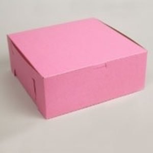 Retail Supplies . RES 10 X 10 X 4 Pink Bakery Box (6 Cupcakes)