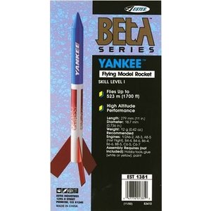 Estes Rockets . EST (DISC) - Yankee Model Rocket Kit (LVL 1)