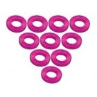 3 Racing . 3RC Alum M3 Flat Washer 1.0mm Pink