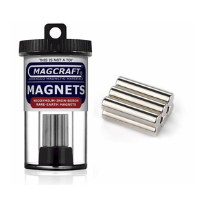 Magcraft Magnets . MFM 0.25” X 1” Rare Earth Rod Magnet (6)
