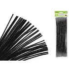 Krafty Kids . KFK Chenille Stems - Glitter Black