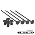 J Concepts . JCO 1/10th Off-Road Tire Stick, Holds 4 Mounted Tires, Black