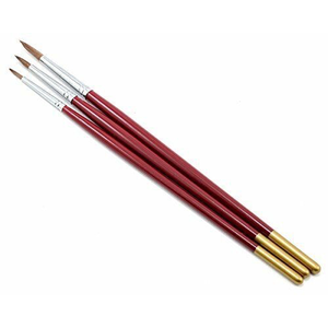 Atlas Brush Co. Inc . ABN 3 Pack Of Paint Brushes Red Sable Hair