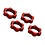 Traxxas . TRA Wheel Nuts Splined 17mm Serrated (Red Anodized)