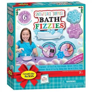 Creativity for kids . CFK Snowflake Surprise Bath Fizzies