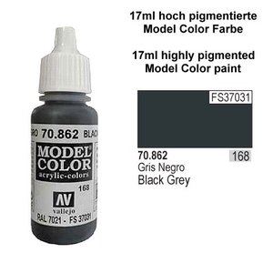 Vallejo Paints . VLJ Black Grey  (FS37031) Acrylic 17 ml