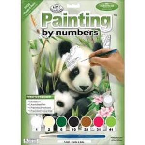 Royal (art supplies) . ROY Panda Baby - Junior Paint By Number