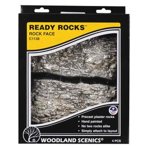 Woodland Scenics . WOO Rock Face Ready Rocks