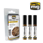 Ammo of MIG . MGA Earth Colors Oilbrushers Set