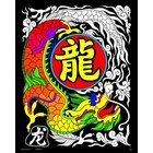 Stuff To Color . SFC 16X20 Velvet Poster Chinese Dragon Art Nature Fantasy Colourable Calgary