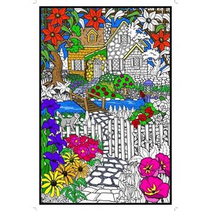 Stuff To Color . SFC 22X32.5 Wall Poster Hidden Cottage