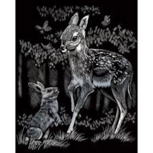 Royal (art supplies) . ROY Engrave Art Silver - Fawn & Bunny