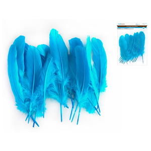 CraftMedley . CMD 8" Goose Feathers x12 Blue