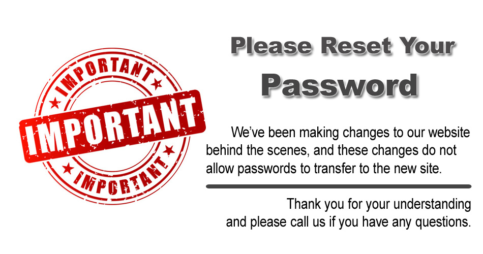 Please reset your password