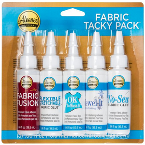 Aleens . ALE Aleene's Try Me Size Fabric Tacky Pack 5/Pkg .66oz