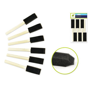 Colorfactory . CFR Color Factory: Sponge Brush 6/pk 1" w/Wood Handle