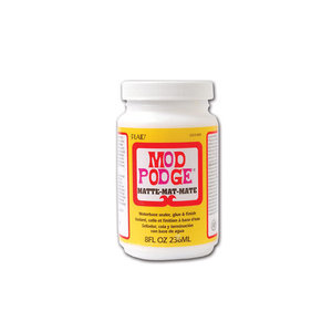 Plaid (crafts) . PLD Mod Podge 8oz All In One Glue/Sealer/Finish Non-Toxic Matte