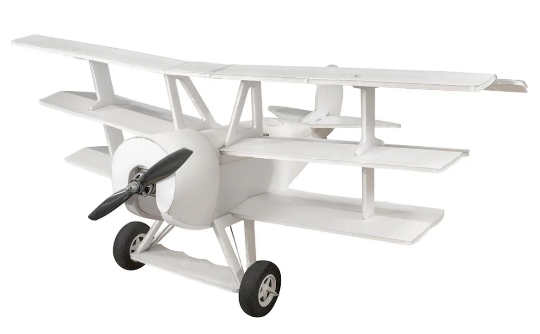 Flitetest . FLT Flite Test Triplane DR1 "Maker Foam" Electric Airplane