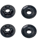 Associated Electrics . ASC FT Nuts, M4 Low Profile Wheel Nuts, black