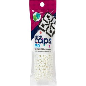 Perler (beads) PRL Cap Beads 750/Pkg White