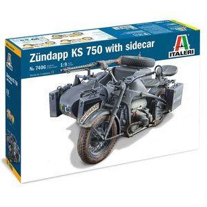 Italeri . ITA Zundapp KS750 w/Sidecar