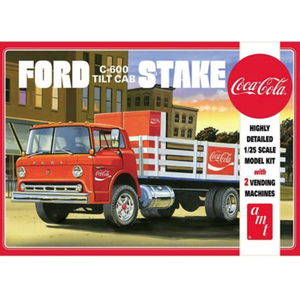 AMT\ERTL\Racing Champions.AMT 1/25 Ford C600 Stake Bed w/Coca-Cola Machines