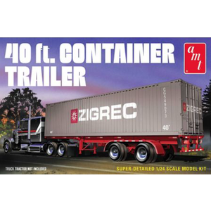 AMT\ERTL\Racing Champions.AMT 1/24 40’ Semi Container Trailer