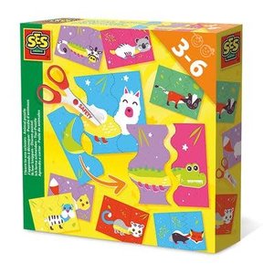 SES Creative . SES (DISC) Animal Puzzle - Learn to Use Scissors Activity Kit