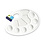 Colorfactory . CFR Color Factory Paint Palette 9"x7" Plastic Oval 10 Well w Thumbhole