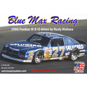 Salvinos Jr Models . SJM Blue Max Racing 1986 Pontiac 2+2 Driven by Rusty Wallace