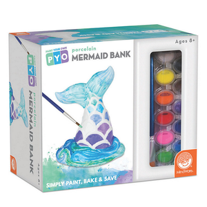 MindWare . MIW Paint Your Own Porcelain Mermaid Bank