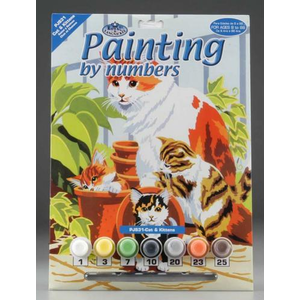 Royal (art supplies) . ROY Cat and Kitten Paint by Number