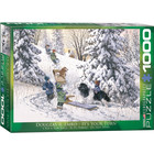 Eurographics Puzzles . EGP It's Your Turn 1000pc Puzzle Winter Snow Calgary