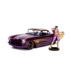 Jada Toys . JAD Jada 1/24 "DC Comics Bombshells" 1957 Chevy Corvette w/ Batgirl