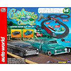 Auto World . AWD Auto World 14' California Cruising " The Pacific Coast Highway"Slot Race Set 1956 Ford F-100 Pickup Truck (4Gear) 1955 Chevrolet Bel Air (Xtraction)