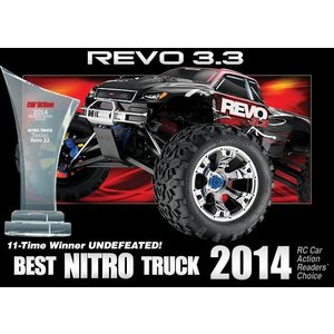 Traxxas . TRA Revo 3.3 4WD RTR Nitro Monster Truck - Blue