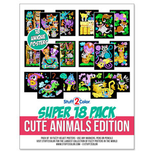 Stuff To Color . SFC Super 18 Pack Cute Animals Edition
