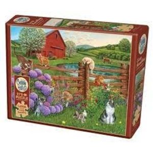 Cobble Hill . CBH Farm Cats 275pc Puzzle