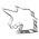 CK Products . CKP Unicorn Head With Mane Cookie Cutter, 5"