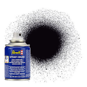 Revell of Germany . RVL Black Matt Acrylic Spray 100ml