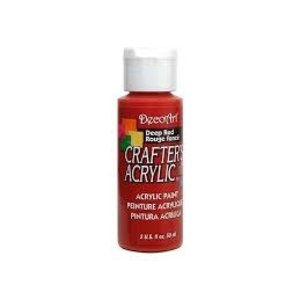 Decoart . DCA DecoArt Crafter’s Acrylic Paint - 2oz DEEP RED