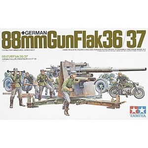 Tamiya America Inc. . TAM 1/35 GERMAN GUN FLAK 88MM
