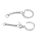 CraftMedley . CMD Jewelry Findings 2.5cm Snake Key Chain 6.2cm (L) x3 Silver