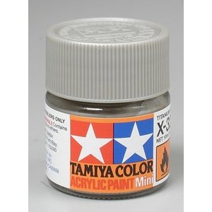 Tamiya America Inc. . TAM X-32 Titanium Silver Acrylic Mini 10ml