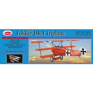 Guillows (Paul K) Inc . GUI Fokker Dr1 Triplane Laser Cut