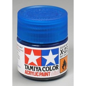 Tamiya America Inc. . TAM X-23 Clear Blue Acrylic Mini 10ml