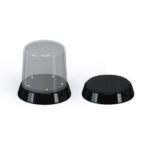 Master Tools . MTT Round Top Display Case - Led Stand (84X115mm)